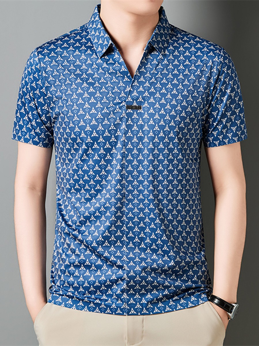 2025 Men's casual printed breathable short-sleeved T-shirt(cm341)