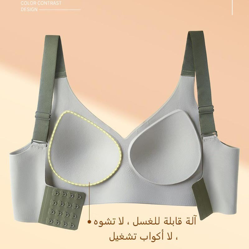 zp381-Adjustable push-up anti-sagging anti-shock fixed cup bra