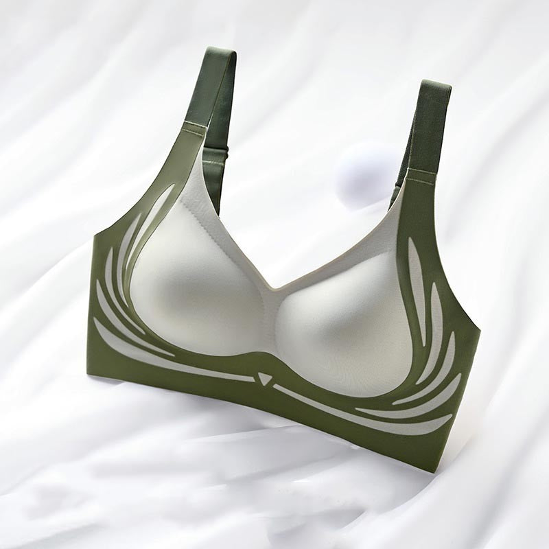 zp381-Adjustable push-up anti-sagging anti-shock fixed cup bra
