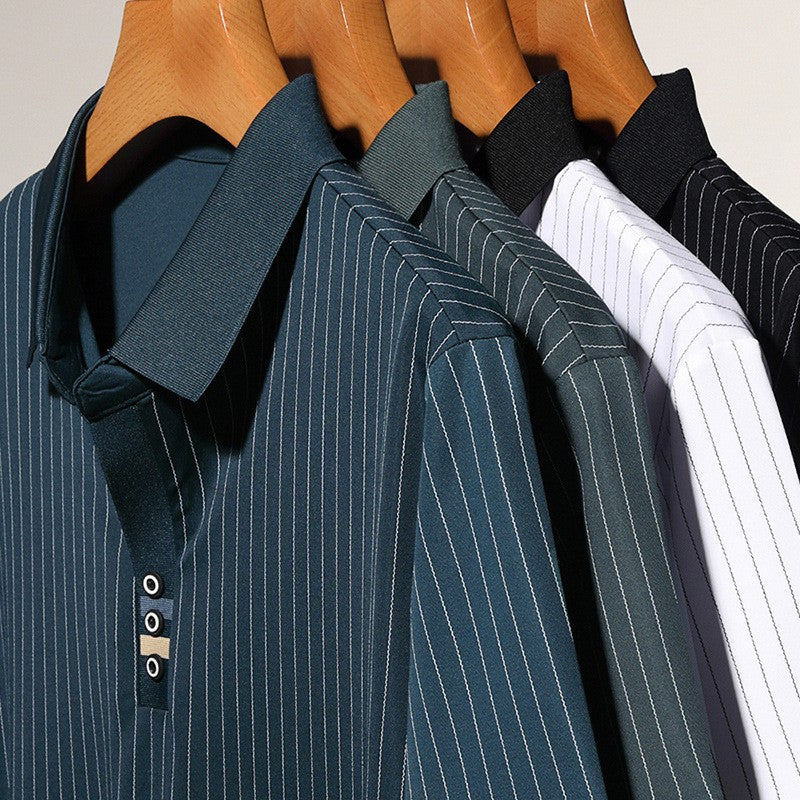 Men's Fashion Summer Striped Casual POLO Shirt(cmi225)