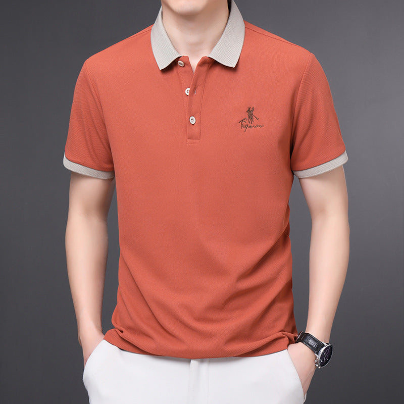 Summer business casual men's short-sleeved t-shirt