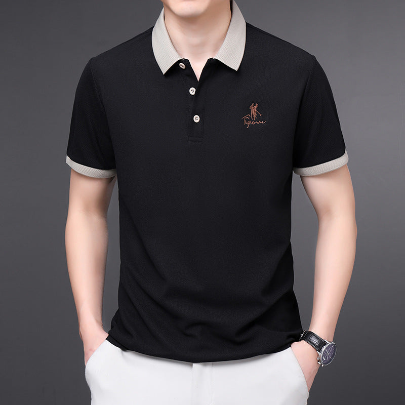 Summer business casual men's short-sleeved t-shirt