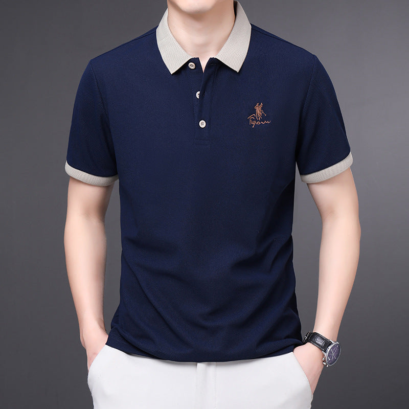 Summer business casual men's short-sleeved t-shirt