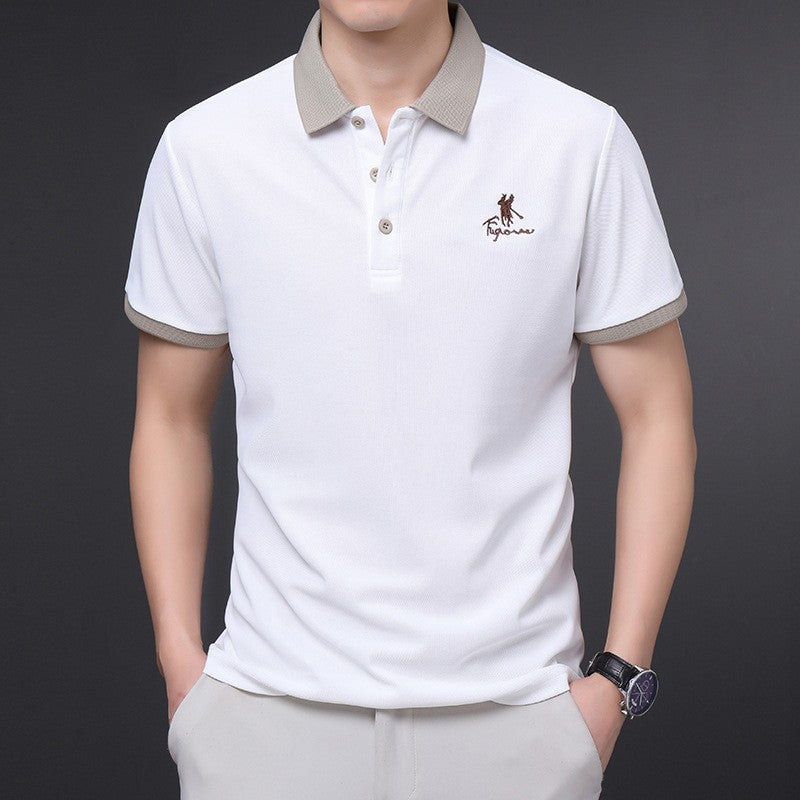 Summer business casual men's short-sleeved t-shirt