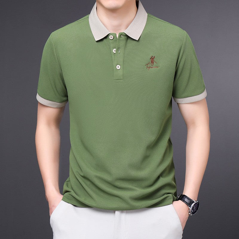 Summer business casual men's short-sleeved t-shirt
