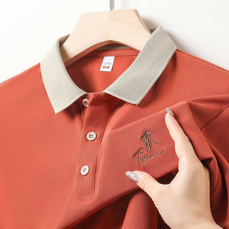 Summer business casual men's short-sleeved t-shirt