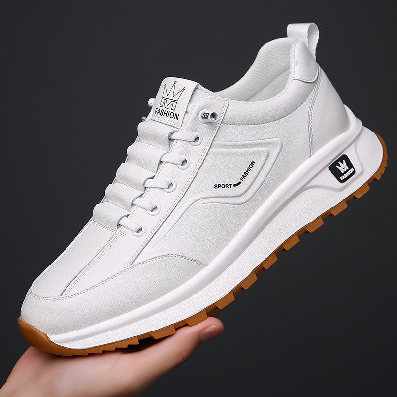 cpy640-Men's sports style casual leather shoes