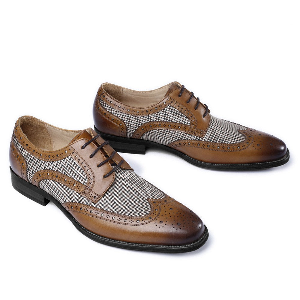 qh89-men's retro casual leather shoes