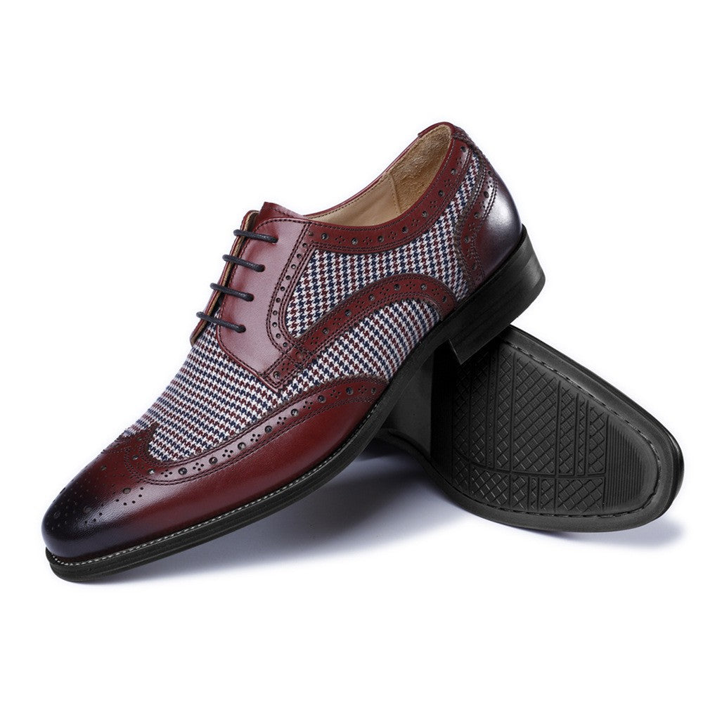 qh89-men's retro casual leather shoes