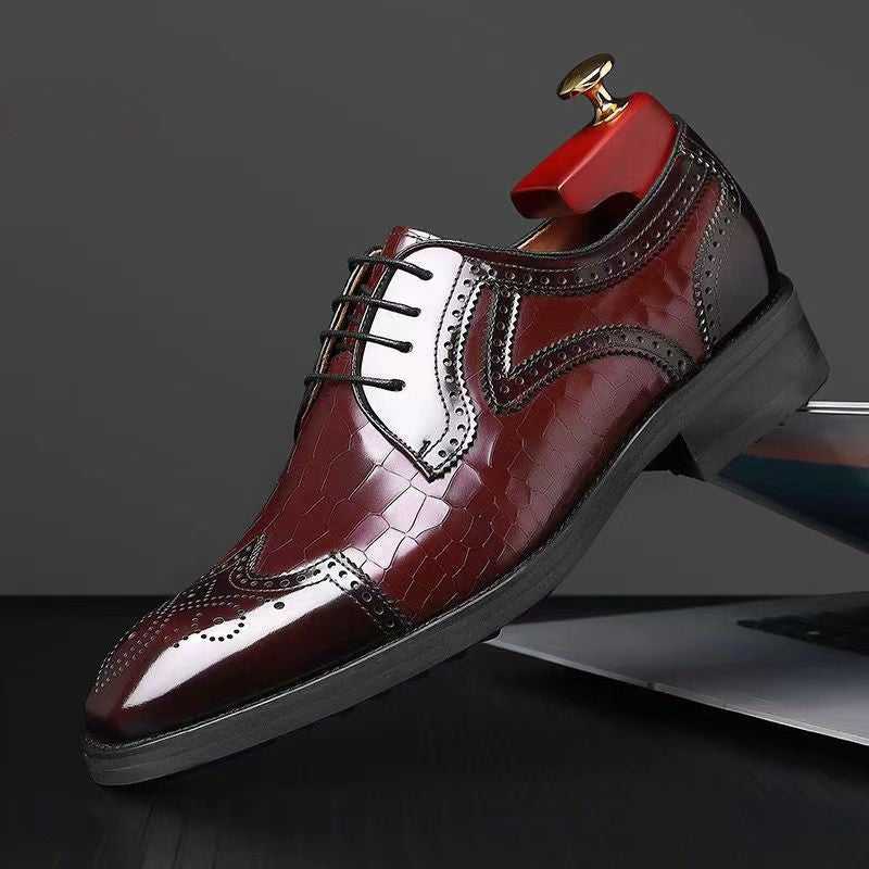 qh95-Fashionable men's leather shoes