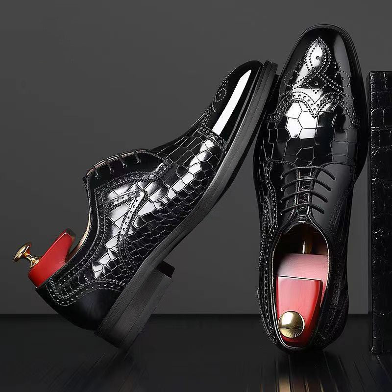 qh95-Fashionable men's leather shoes