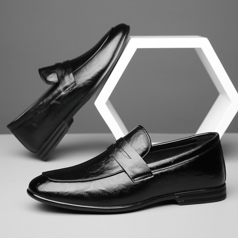 luu005-New British style men's casual leather shoes