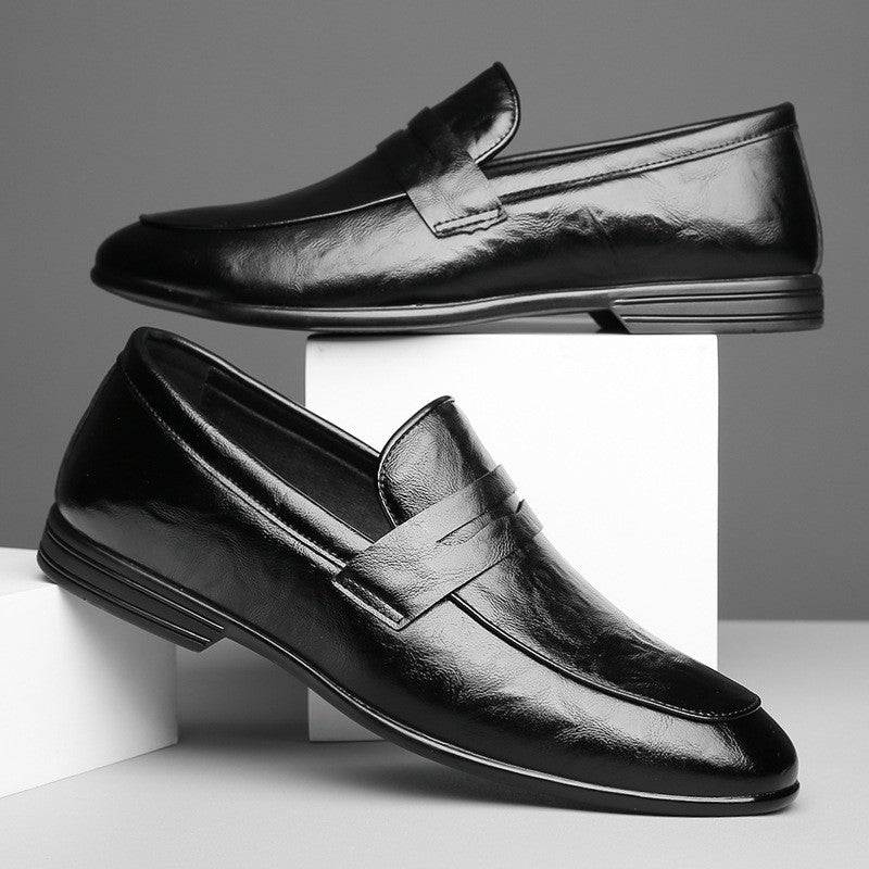 luu005-New British style men's casual leather shoes