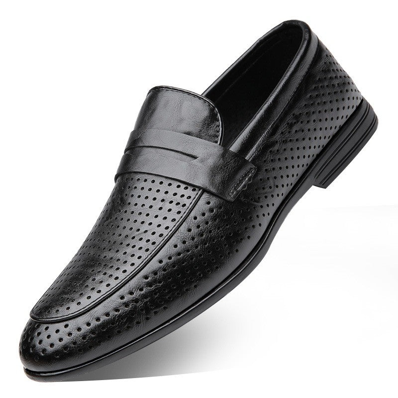 luu005-New British style men's casual leather shoes