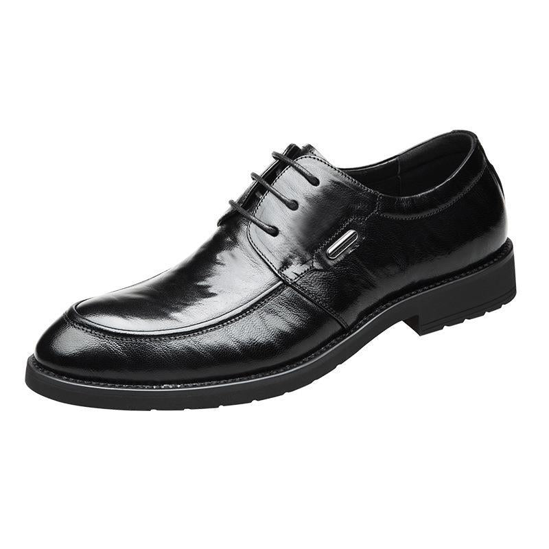 get14-Men's formal casual business leather shoes