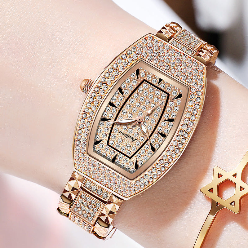 ybb60-Fashionable Diamond-encrusted Gypsophila Ladies Waterproof Watch