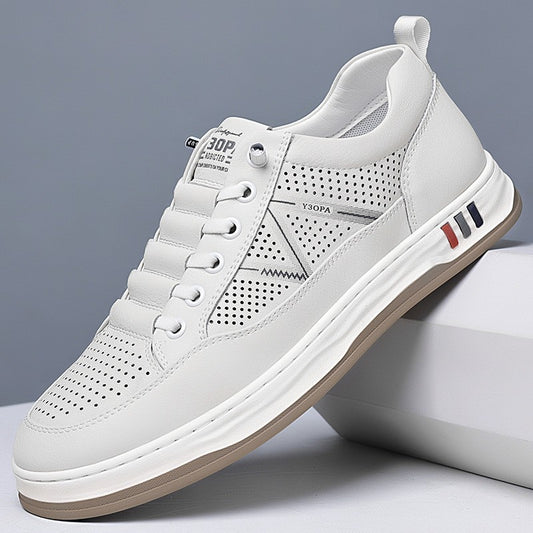 Men's hollow breathable casual leather shoes(px85)