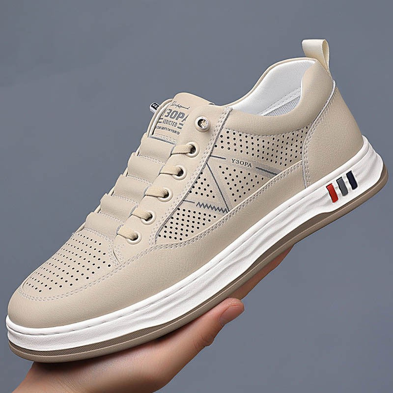 Men's hollow breathable casual leather shoes(px85)