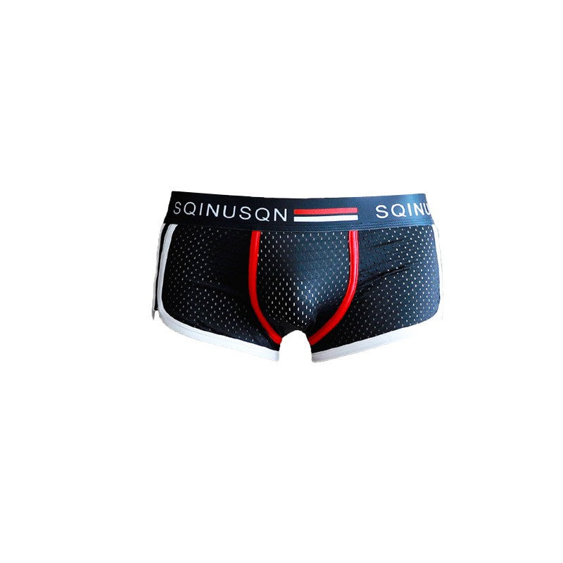 hou435-Ice silk cotton mesh men's underwear