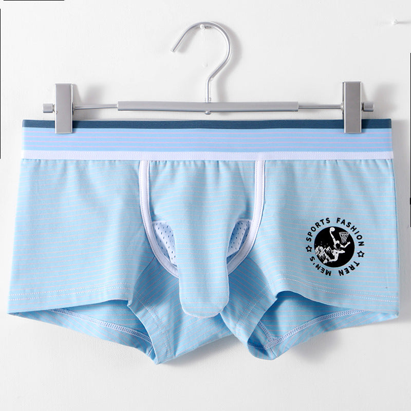 Breathable Fashion Striped Men's Boxer Briefs