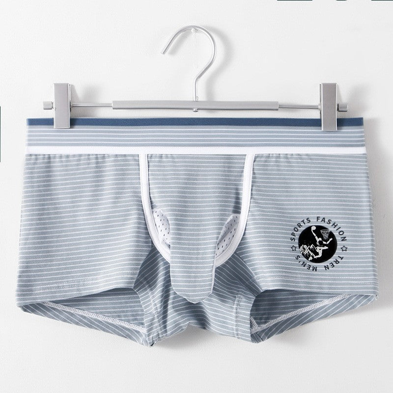 Breathable Fashion Striped Men's Boxer Briefs