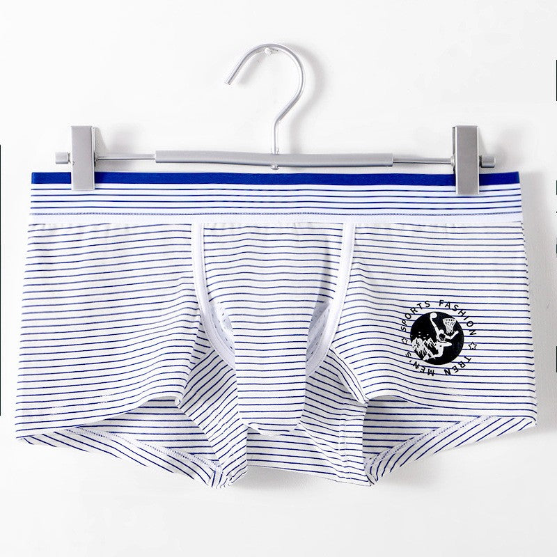 Breathable Fashion Striped Men's Boxer Briefs
