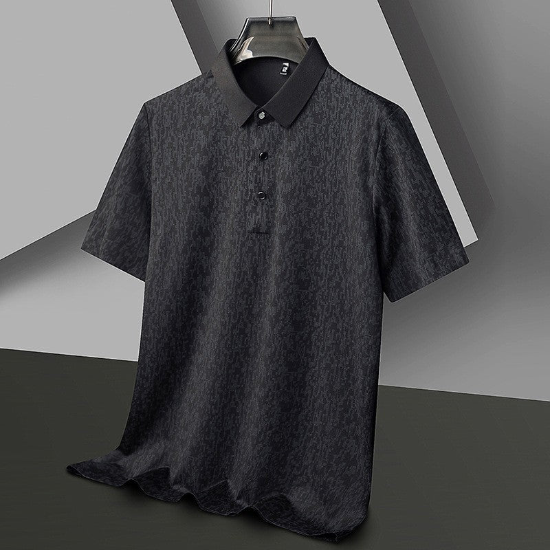 Men's summer ice silk seamless short sleeves