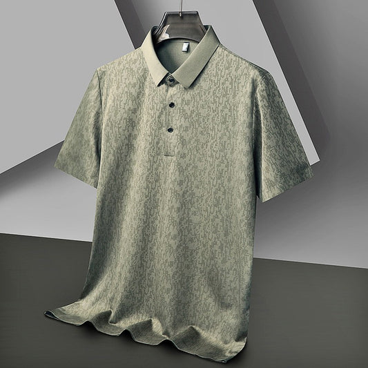Men's summer ice silk seamless short sleeves