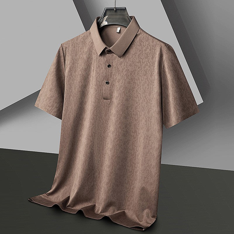 Men's summer ice silk seamless short sleeves