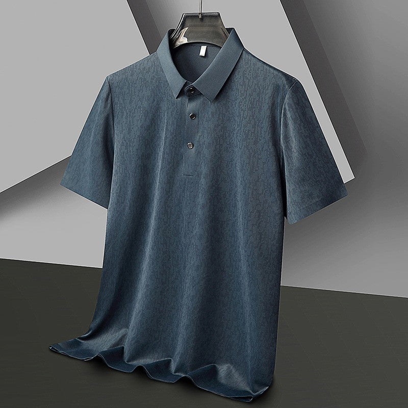 Men's summer ice silk seamless short sleeves