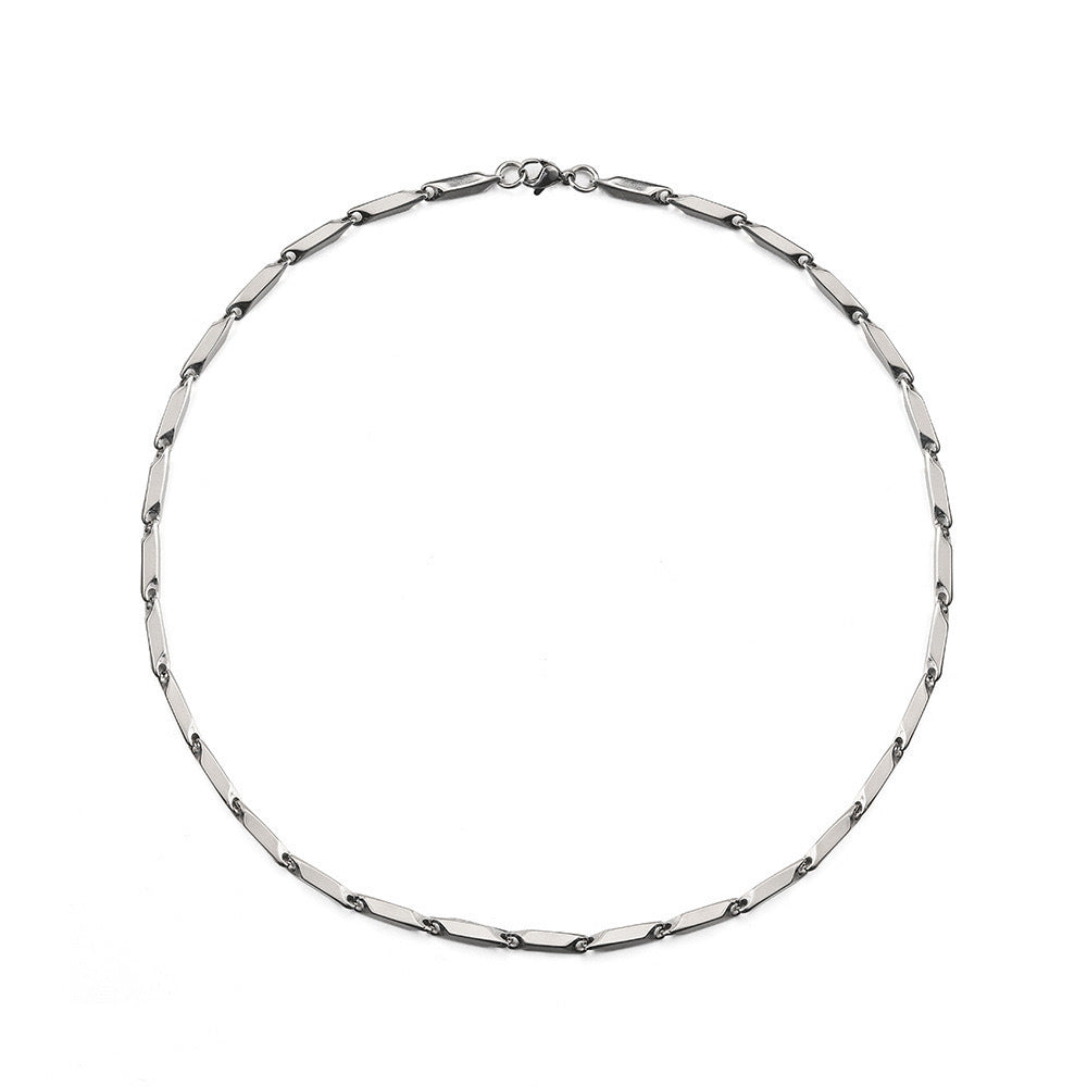 Simple personality titanium steel men's necklace اشتري 1 و إحصول على 1 مجانا