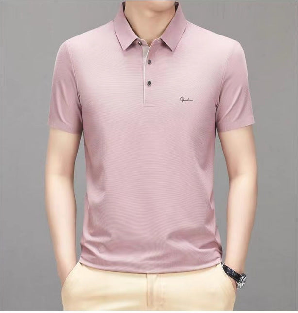 Summer trend casual lapel T-shirt for men