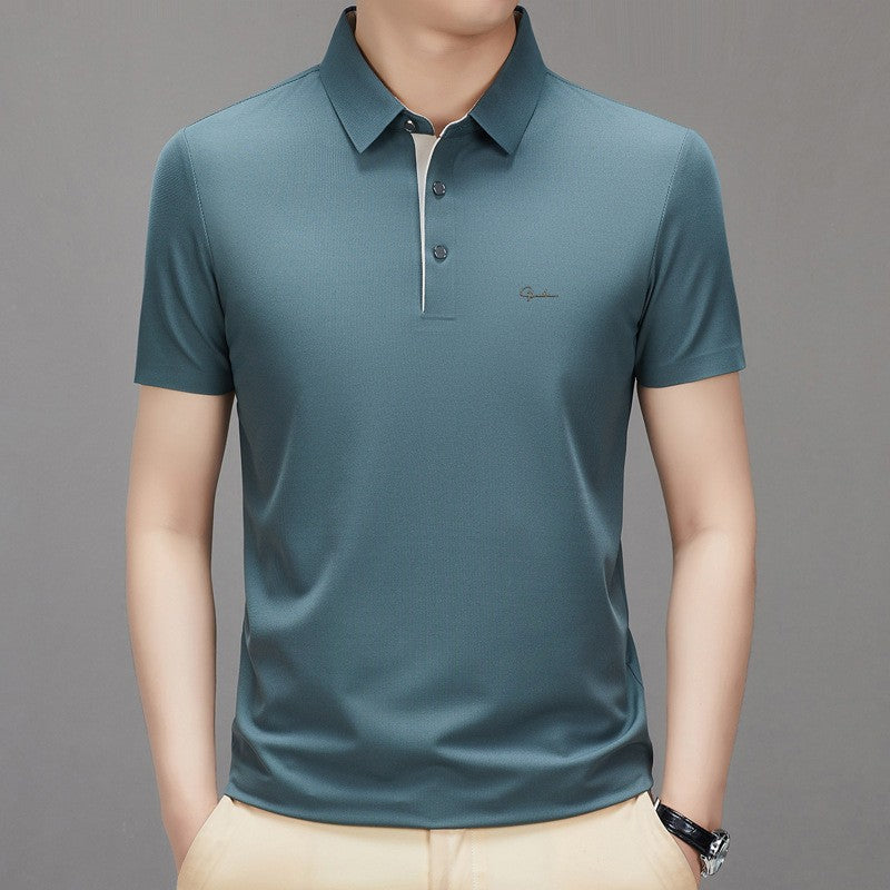 Summer trend casual lapel T-shirt for men