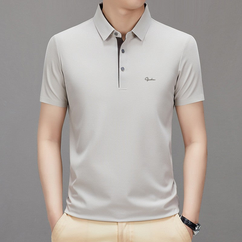 Summer trend casual lapel T-shirt for men