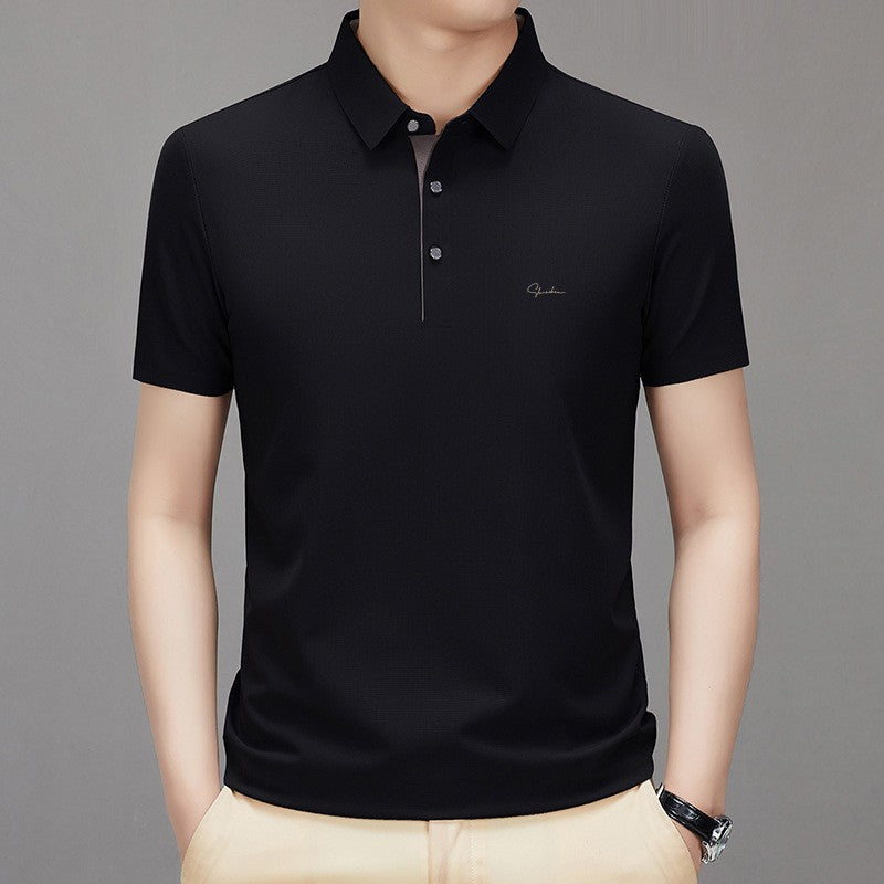 Summer trend casual lapel T-shirt for men