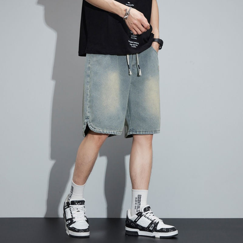 ae662-Men's loose straight-fit casual shorts