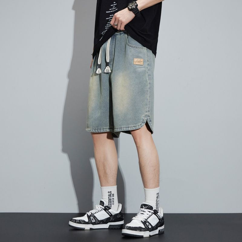 ae662-Men's loose straight-fit casual shorts