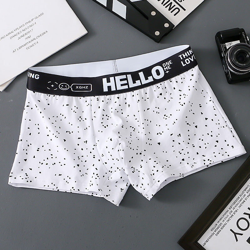hou475-Men's Cotton Comfortable Breathable Boxer Briefs