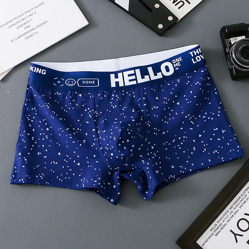 hou475-Men's Cotton Comfortable Breathable Boxer Briefs