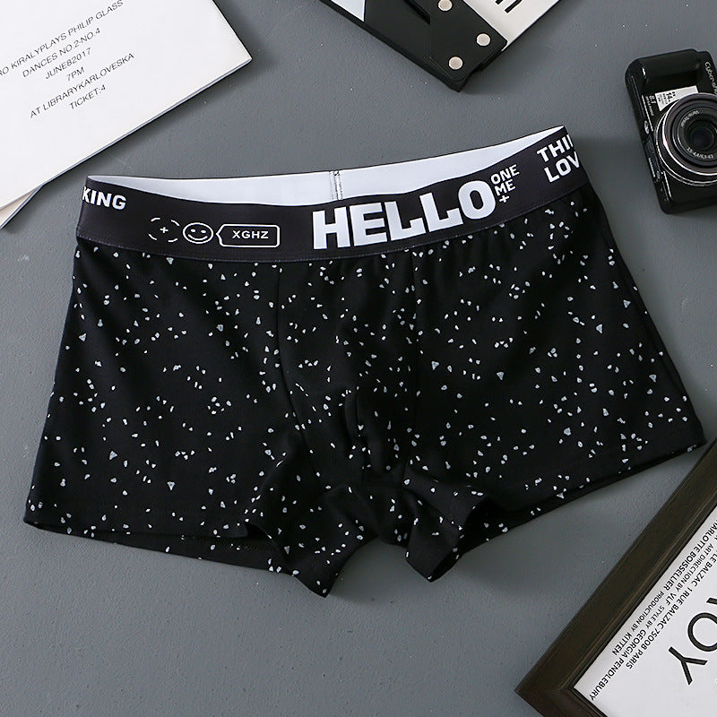 hou475-Men's Cotton Comfortable Breathable Boxer Briefs