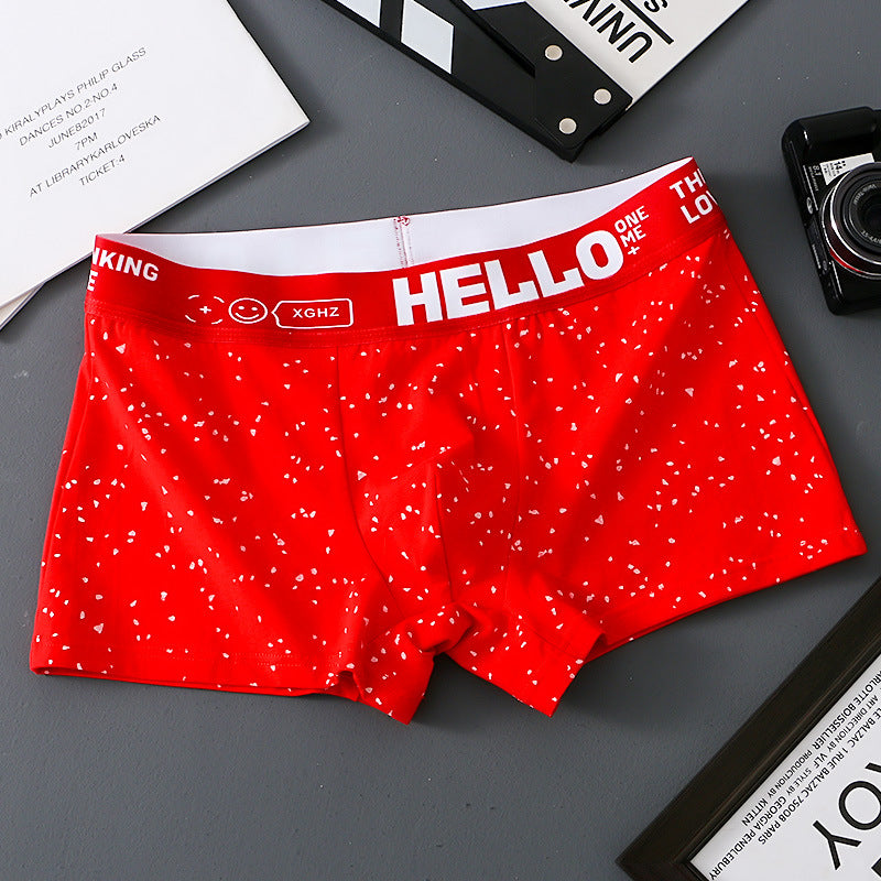 hou475-Men's Cotton Comfortable Breathable Boxer Briefs