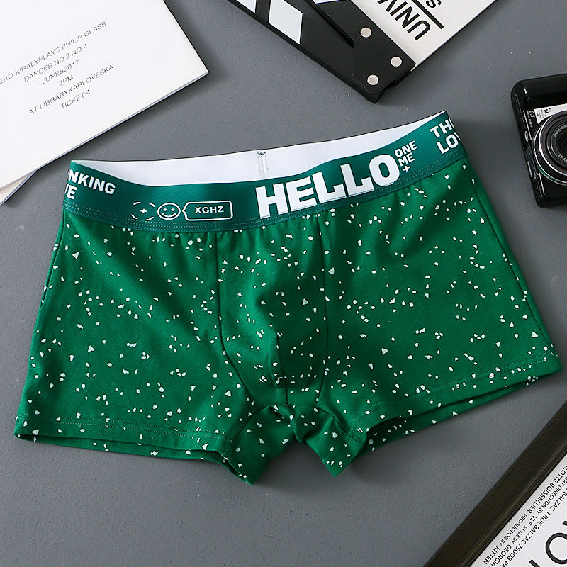 hou475-Men's Cotton Comfortable Breathable Boxer Briefs