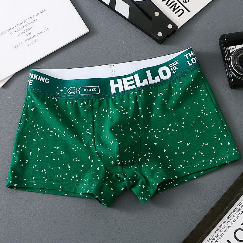 hou475-Men's Cotton Comfortable Breathable Boxer Briefs