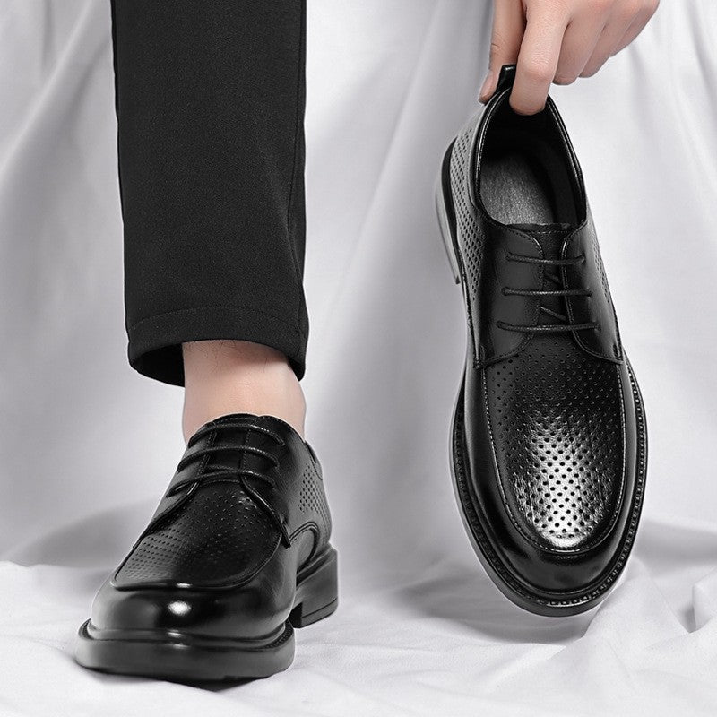 Men's new breathable business formal leather shoes