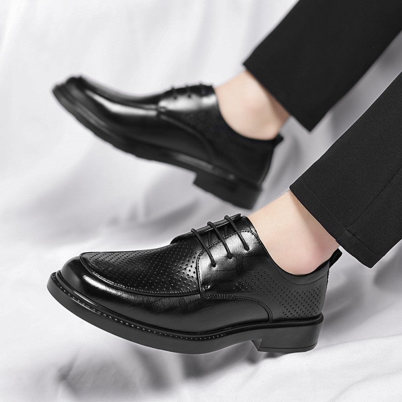 Men's new breathable business formal leather shoes