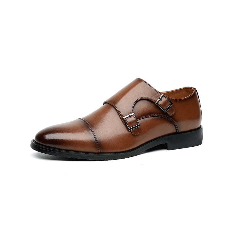 2024 Men's business formal pointed leather shoes