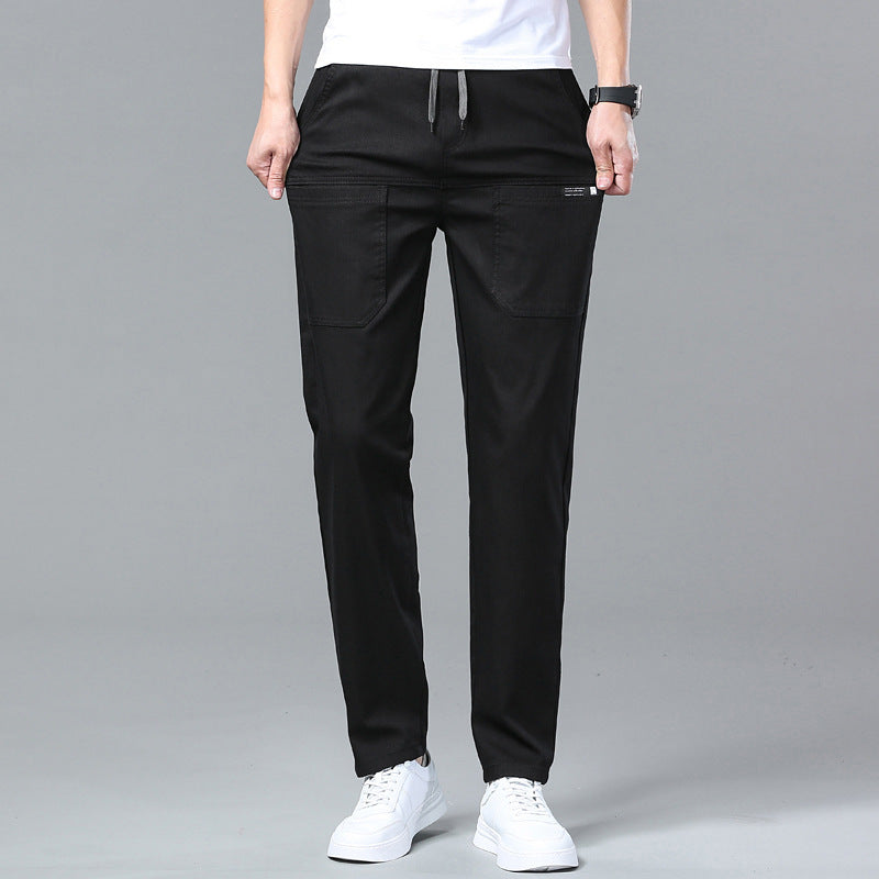 luu496-Men's thin stretch casual pants