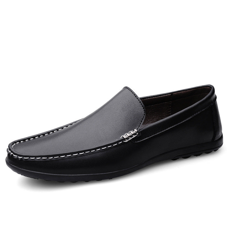 cf08-Men's slip-on casual leather shoes