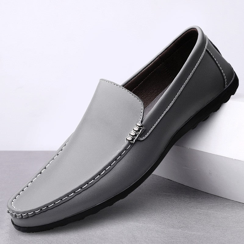 cf08-Men's slip-on casual leather shoes