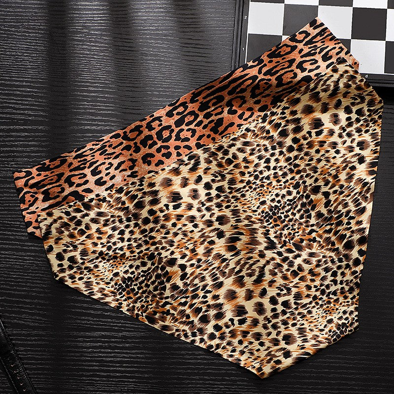 iq360-5 Pieces Leopard print sexy men's briefs
